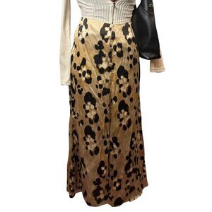 H&M Satin Maxi Skirt Size 4 Black High Waist Slip Dressy Minimalist